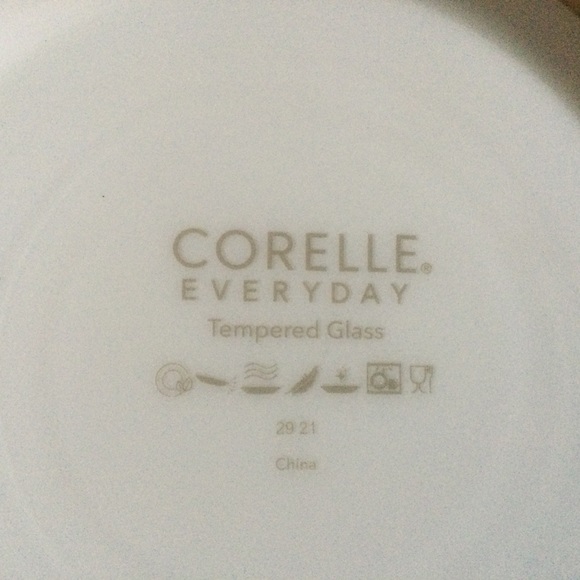 Corelle Everyday Expressions Rutherford Salad Plates Tempered x 4 - Picture 4 of 4